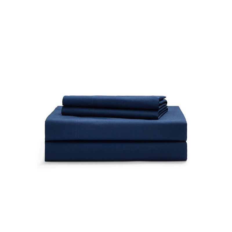 Ensemble de draps Sloane, King Sheet Set with 2 Pillowcases, Navy