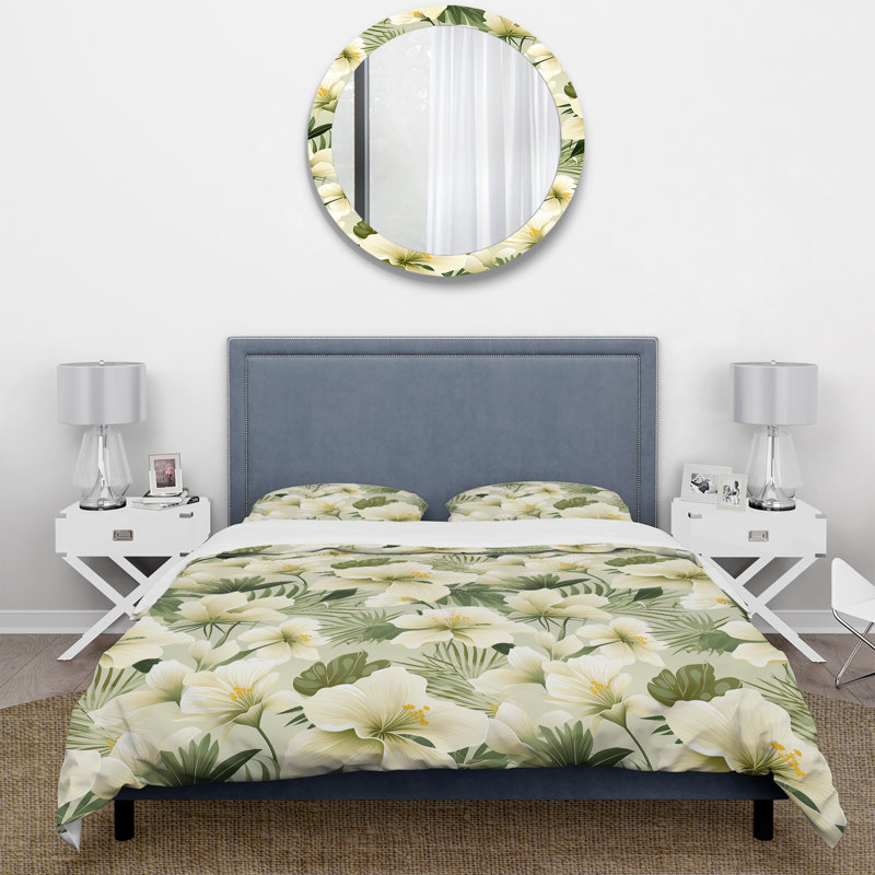 Literie Tranquil Oasis, Housse de couette simple + 1 taie décorative stan
