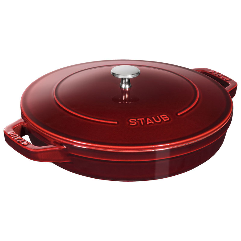 Staub Cast Iron 4-Pc Stackable Set, Grenadine