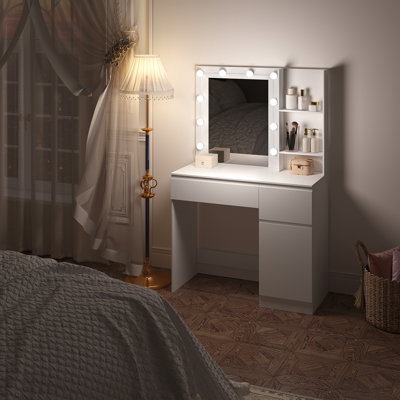 Miladeen Dressing Table with Mirror