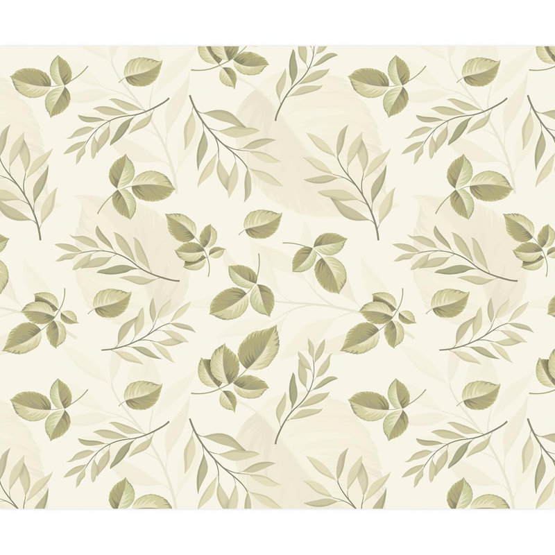 Tropical Leaf Peel & Stick Floral Border, 120" L x 144" W