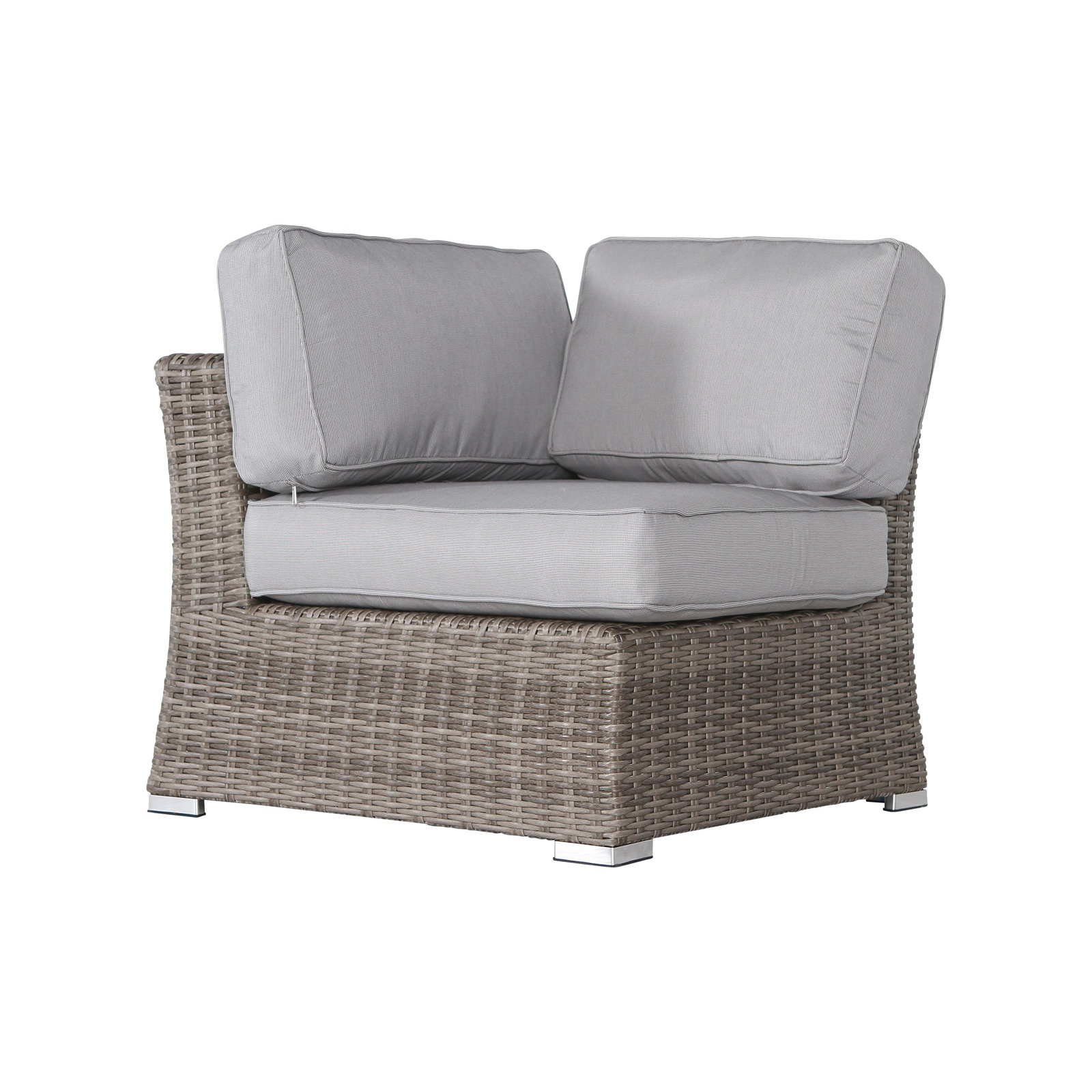 Biles 7-Piece Sectional Seating Group with Cushions, Mixed Grey