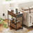 Reggis 24'' End Table with Power Outlets & USB, Side Table with Drawer and 2 Shelves, Farmhouse Side Table for Small Spaces, End Table With Drawer For Living Room, Bedroom-1321160881
