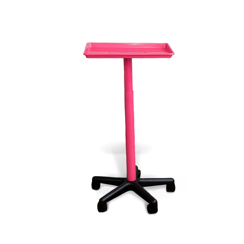 21'' H x 6.4'' W Utility Cart with Wheels, Pink