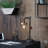 Mosche Industrial Metal Table Lamp with Caged Shade and Valve Accent - Vintage-Inspired, Rustic, Decorative, Steampunk-Style Desk Lamp for Home or Office Lighting