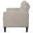 Beige Upholstered Tufted Loveseat