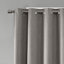 Printed Heathered Blackout Grommet Top Curtain Panel-102559857-102559861