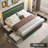 Modern Upholstered Platform Bed With 4 Storage Drawers and Led Lights, Metal Bed Frame with  Adjustable Headboard, Easy to Assembly, No Box Spring Needed,-979738779-979738769