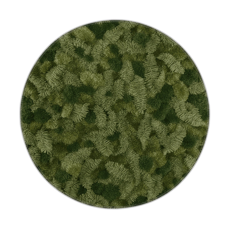 Tapis vert d'intérieur et d'extérieur Botanical, Rond 5 pi