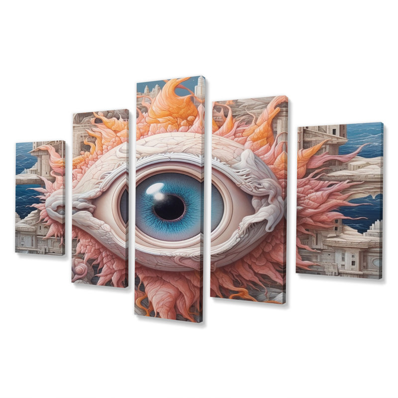 Toucha - reproduction d'art moderne sur toile - 5 panneaux