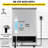 VEVOR 132 lb. Daily Production Cube Clear Ice Freestanding Ice Maker