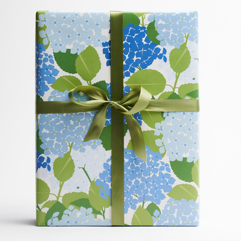 Papier cadeau hortensia