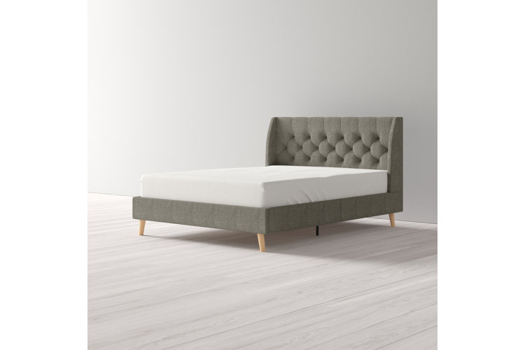 Her Majesty Tufted Upholstered Low Profile Platform Bed
