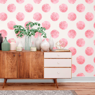Rouleau de papier peint adhésif à motif floral 8,5 pi x 24 po Delbra