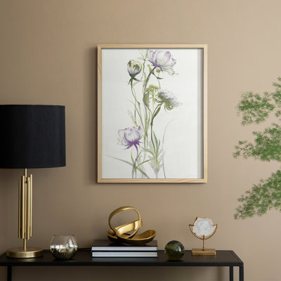 Late Summer Wildflowers I V30 Framed Print - Solid Wood