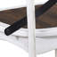 Ensemble de 2 chaises de salle à manger de style rustique moderne avec design rétro en X