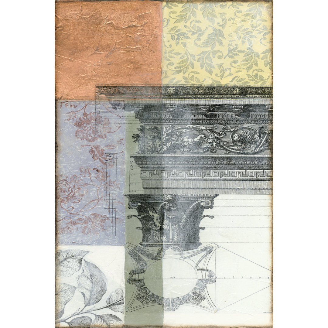Neo Victorian Collage III by Jennifer Goldberger - Wrapped Canvas Art Prints