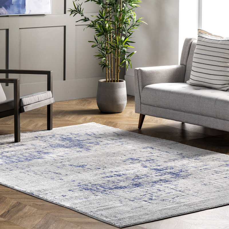 Abstract Indoor Rug, Rectangle 6'7" x 9'