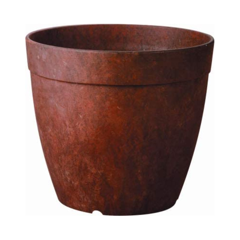Pot à fleurs en pierre Burdette, Rouille, H 4,5 po x l 3,5 po x P 3,5 po