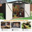 9 ft. W x 7.8 ft. D Metal Storage Shed-1519112323