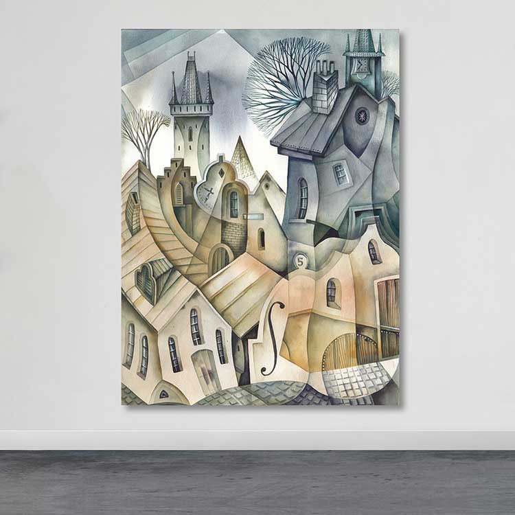 Peinture décorative sur toile