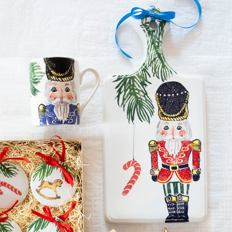 Nutcrackers Handmade Terra Bianca Cheese Board