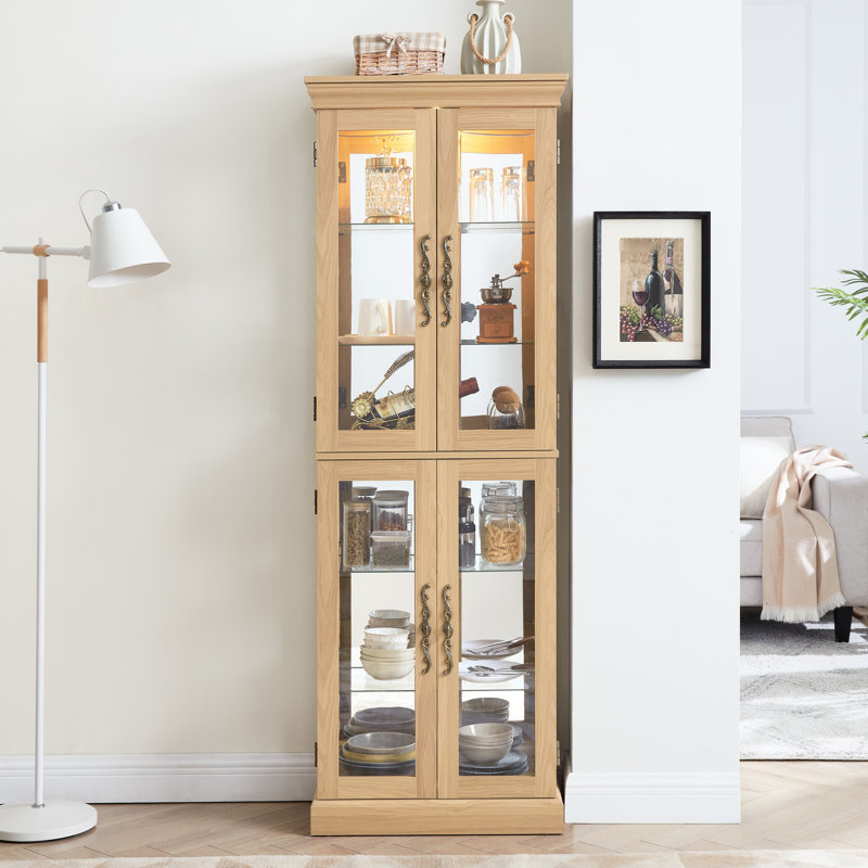 Armoire de rangement exquise avec finition élégante, Chêne clair