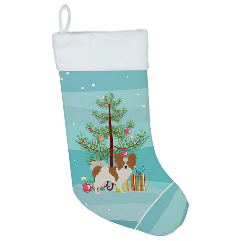 Chaussette de noël joyeux de noël, Papillon brun