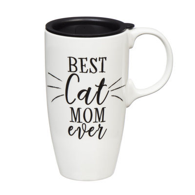 Grande tasse à latte maman best cat