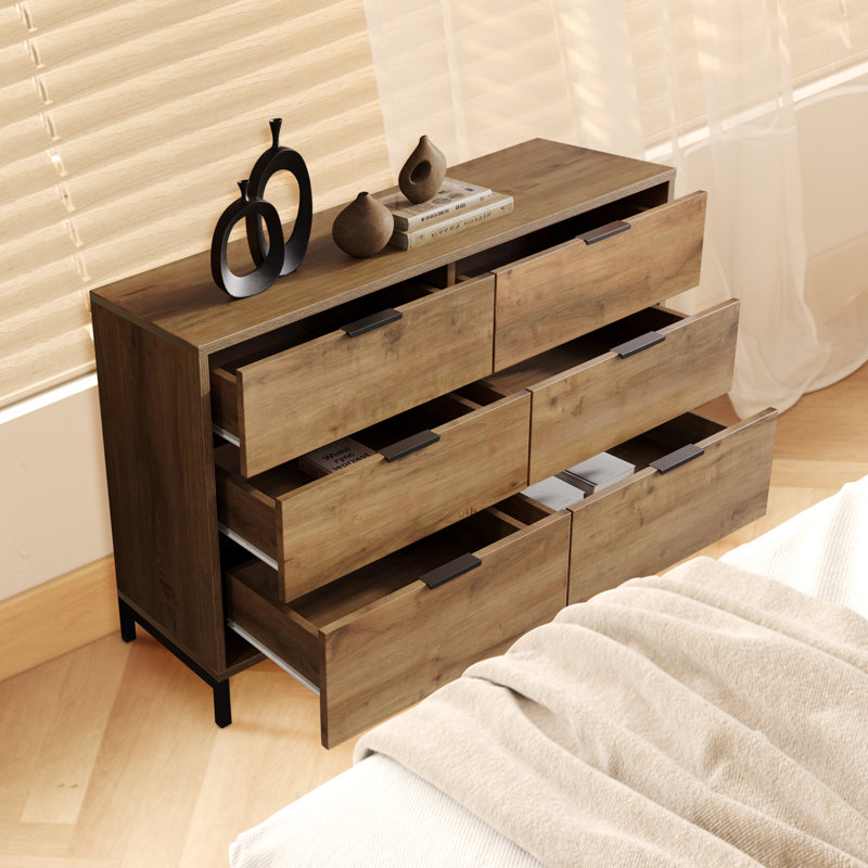 Iron 6 - Drawer Rectangle Accent Chest