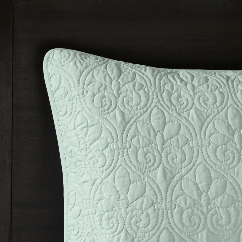 Literie réversible très grand / très grand en coton prélavé pour plus de confort, style matelassé, 2 taies décoratives assorties pour un environnement de sommeil paisible, matelassage élégant