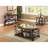 Gretta Merlot 2-Shelf Sofa Console Table