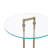 Glass and Marble Round Side Table-119048299
