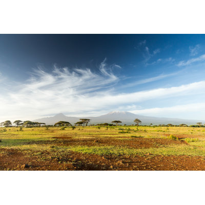Mt Kilimanjaro by 1001slide - Wrapped Canvas Print