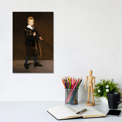 Boy With A Sword, 1861 by Edouard Manet - Wrapped Canvas Print