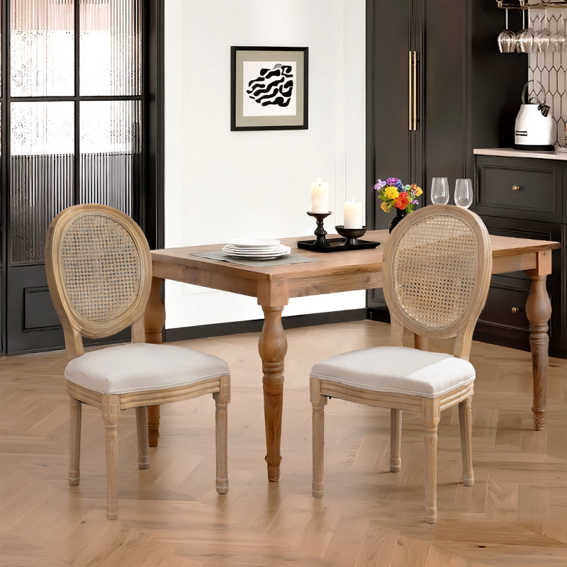 Chaises de salle à manger, chaises de salle à manger, chaises d'appoint et chaises de cuisine de style français, Beige