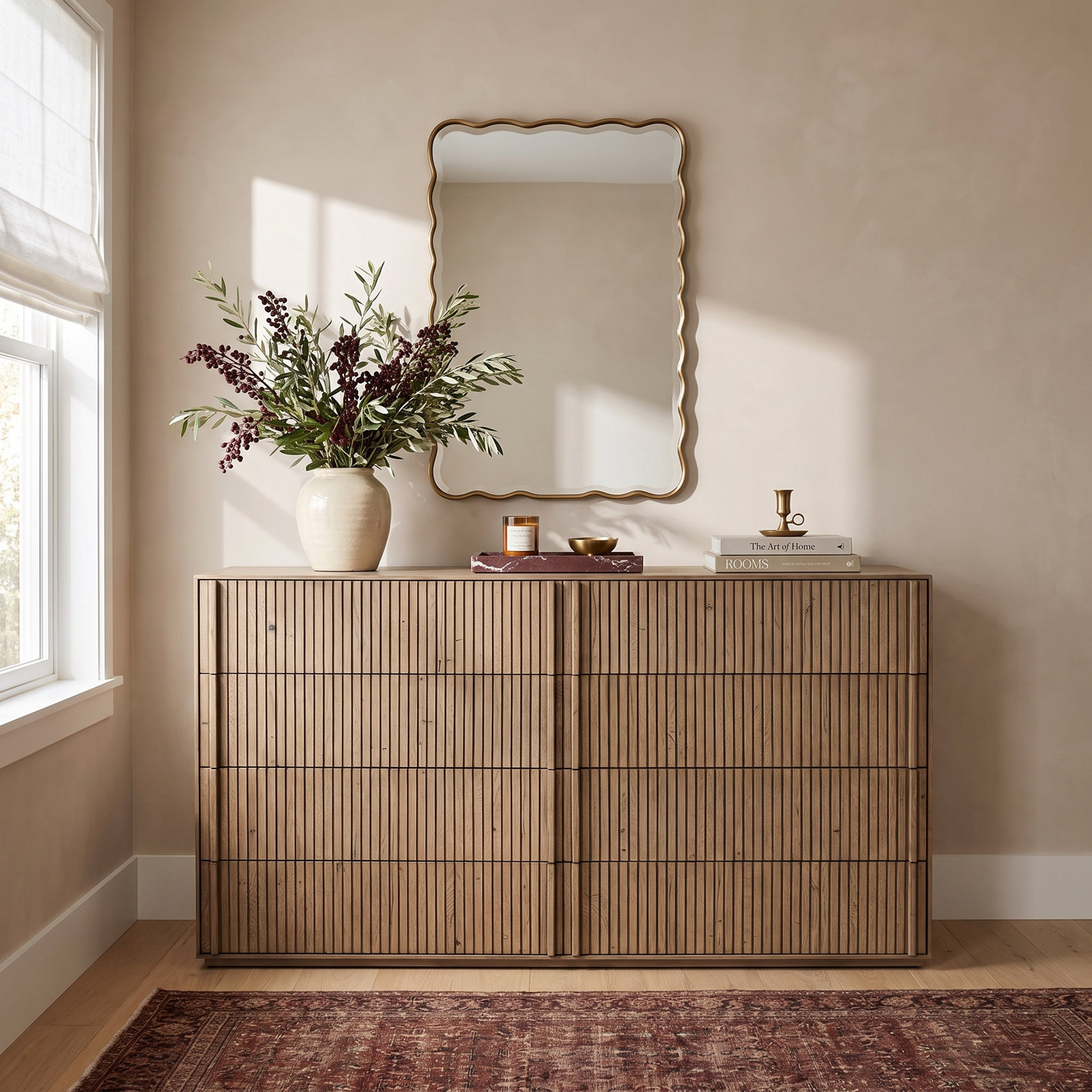 8 - Drawer Dresser, Rustic Grey