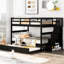 Lit superposé dans la chambre à coucher avec lit gigogne simple et capacité de rangement généreuse - Lit gigogne coloré, structure stable-76582951