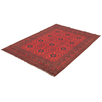 Arame One-of-a-Kind 6'6" X 9'8" 2010s Wool Area Rug in Red