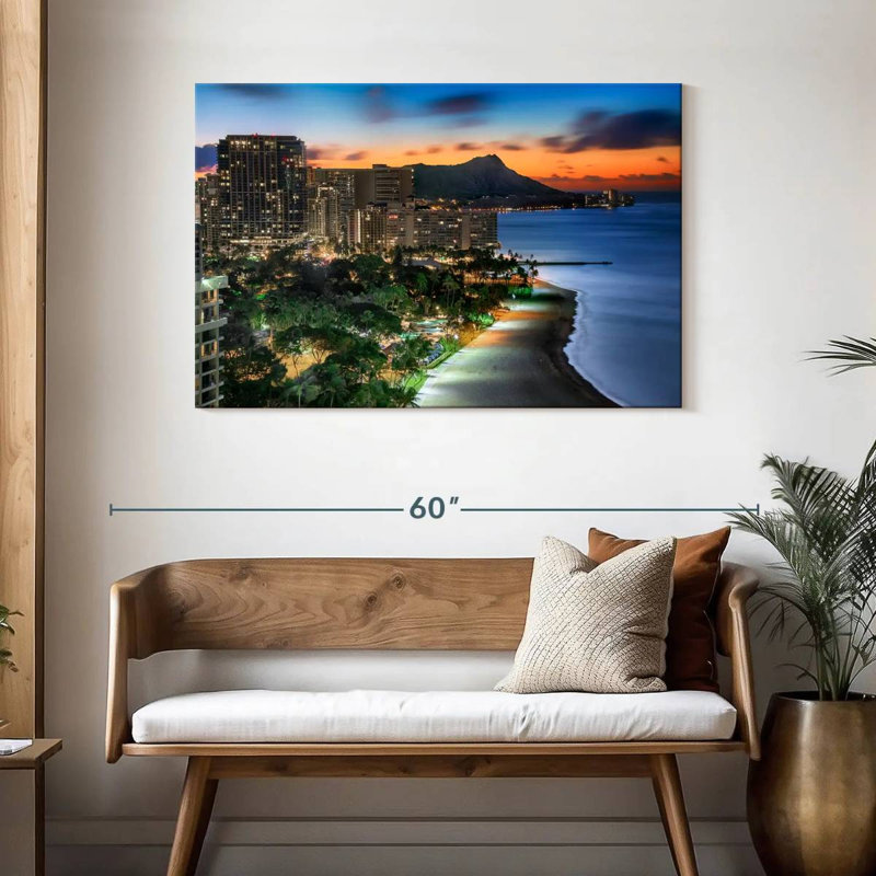 Gillard Waikiki Coast Sundown, H 30 po x l 45 po