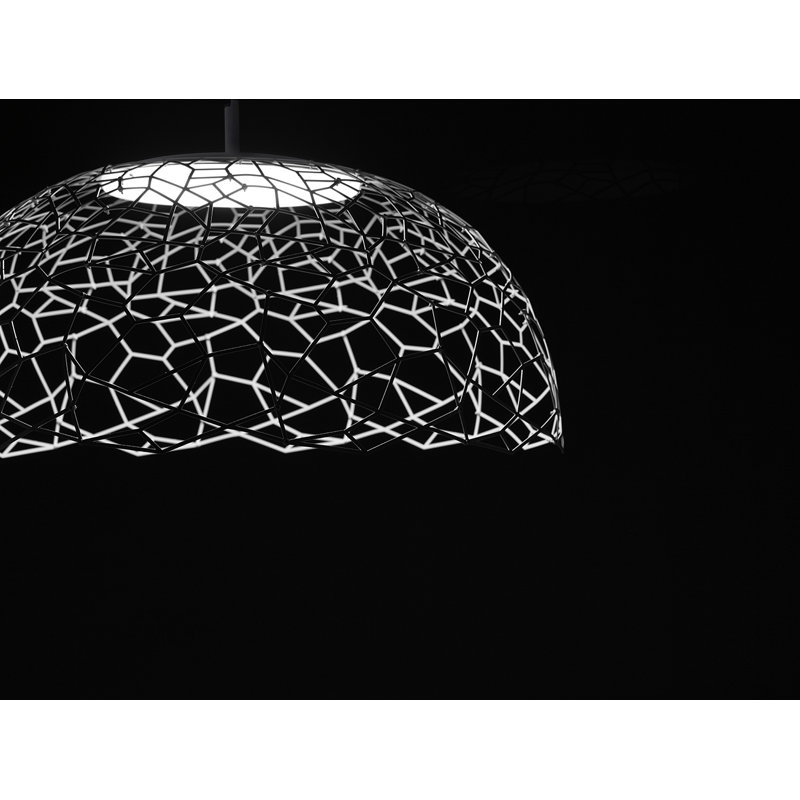 1 - Light LED Dome Pendant, 173cm H x 80cm W x 80cm D