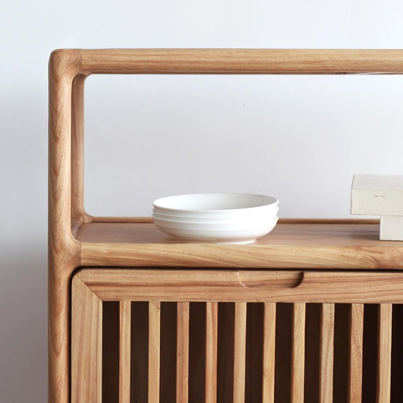 Retro-Style Small-Sized Sideboard, Burlywood