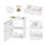 400 mm Bathroom Vanity Unit with Basin, Wall Mounted Vanity Bathroom Unit, Soft Close Single Door, Floating Under Sink and Vanity Unit for Compact Spaces, White