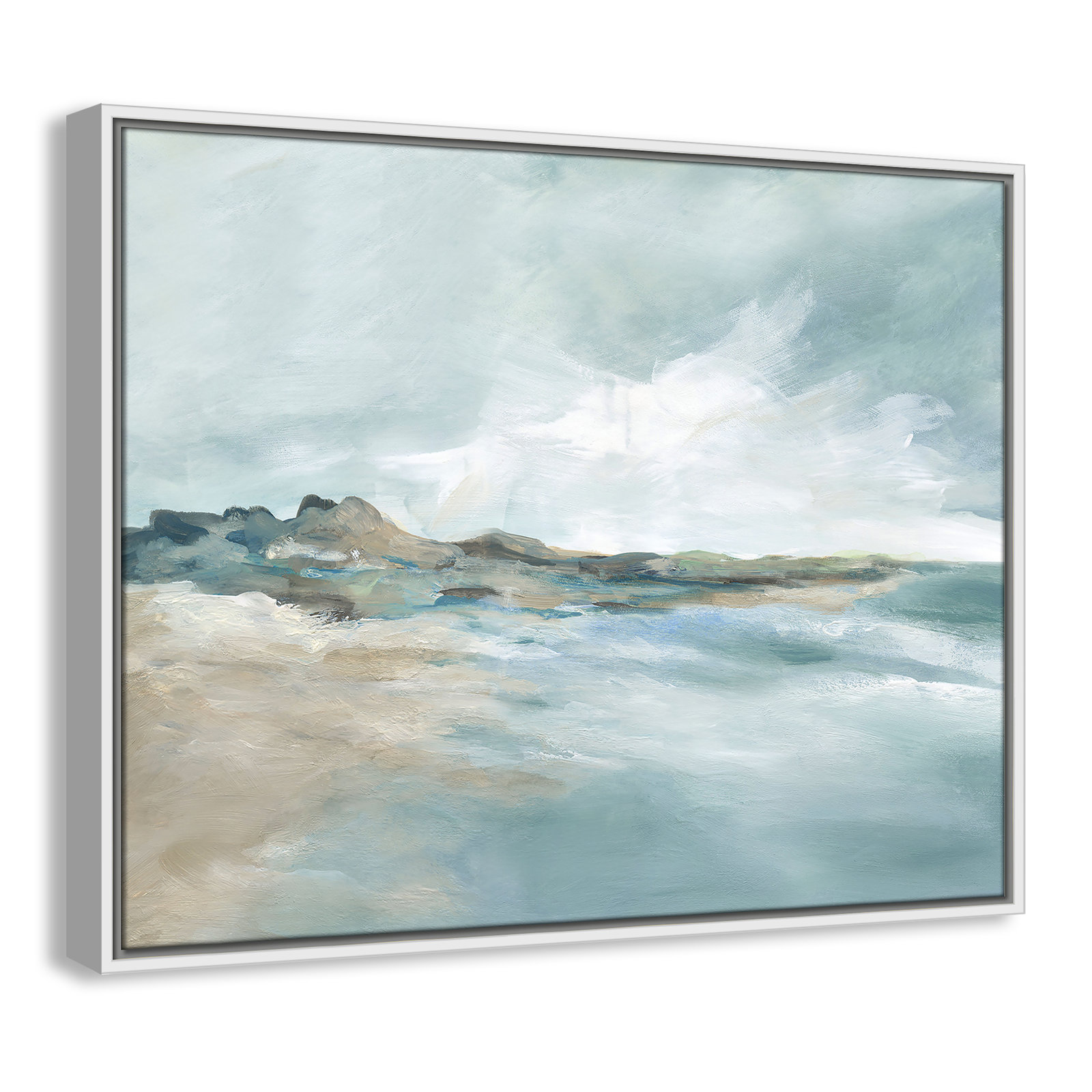 Coralie "Sandpoint" Print by Carol Robinson, 23.5" H x 29.5" W, White