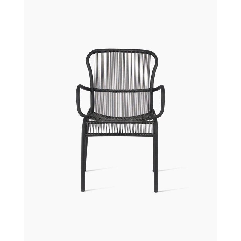 Loop Outdoor Dining Armchair, Black