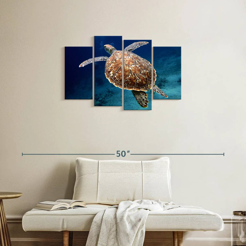 Brampt Swimming Turtle, 22" H x 36" W