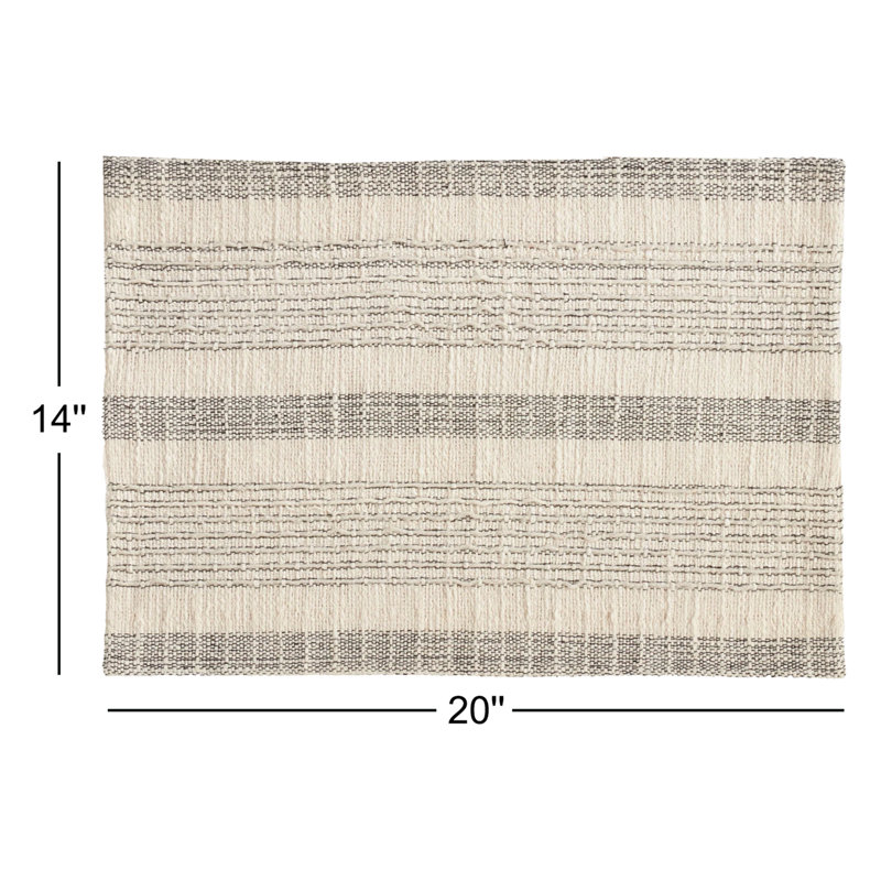 Napperon en coton tissé 20 po Zaelyn