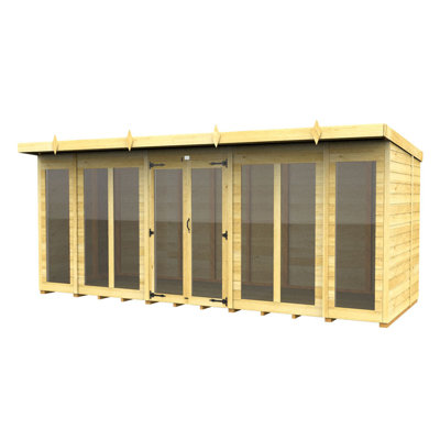 Pent Summer House (Full Height Window)