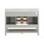 Meuble-lavabo simple 49 po avec dessus en marbre de Carrare Pfarr-95023349