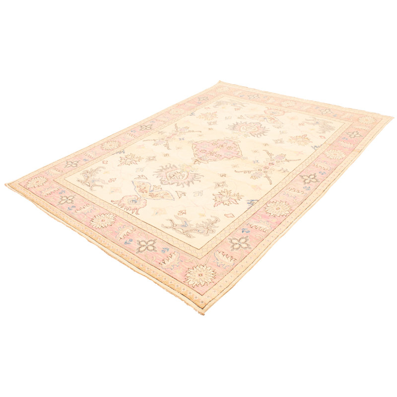 Tapis crème moderne Oushak 9 pi 1 po x 12 pi 2 po Stevensen